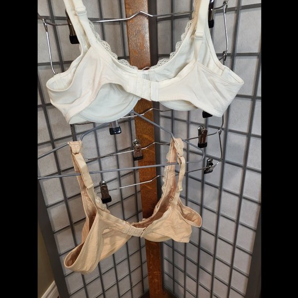 Fruit of the Loom underwire Bras x2 [#9292 Stretch Cotton + Lace] - Picture 2 of 4